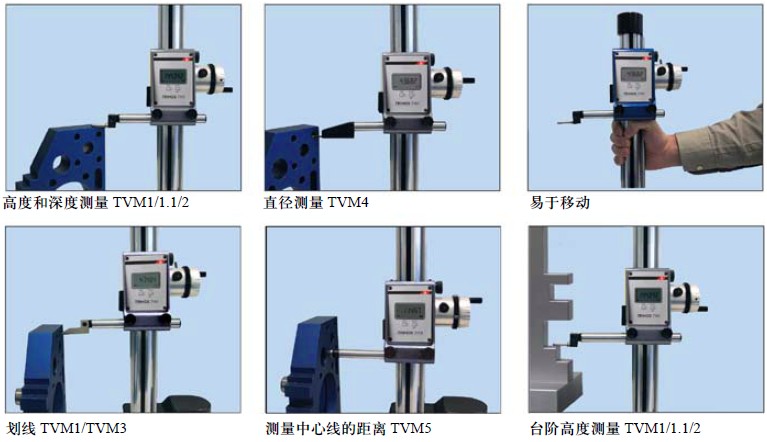 TRIMOS測(cè)高劃線(xiàn)儀測(cè)量功能和測(cè)量參數(shù)